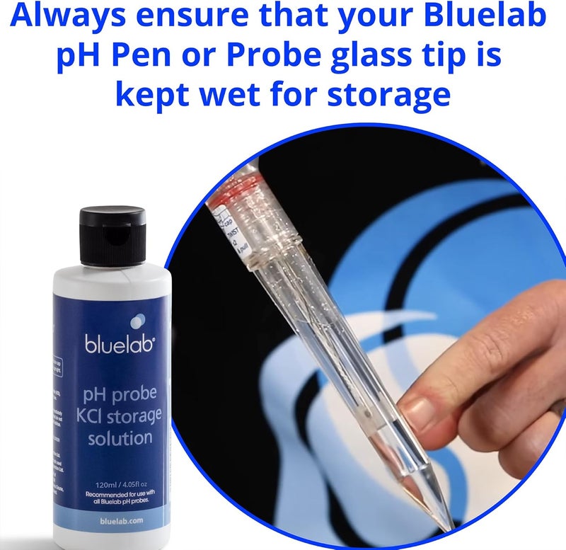 bluelab KCl Storage Solution for pH Probes and Pens, for Maintaining, Hydrating, and Storing pH Meters, Made in The USA (120ml / 4.5 fl. oz) - Image 4